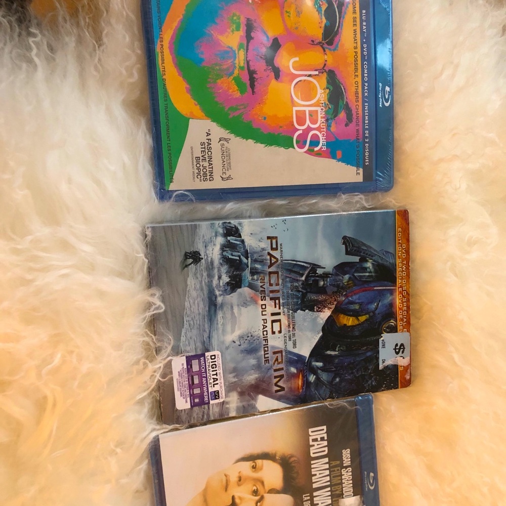 Brand New Sealed Blu-Ray Trio Bundle Inclu. “Jobs”